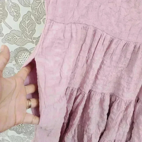 Knox Rose Mauve Textured Cap Sleeve Tunic Mini Dress M - Picture 7 of 9